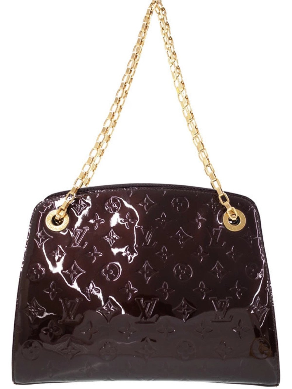 Louis Vuitton Monogram Vernis Virginia Chain Shoulder Bag